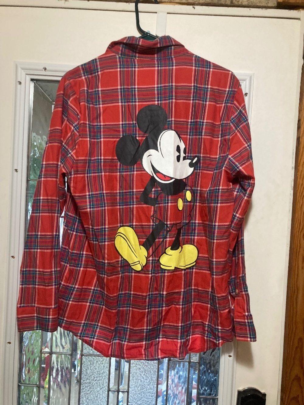 Cakeworthy Plaid Mickey shirt size medium